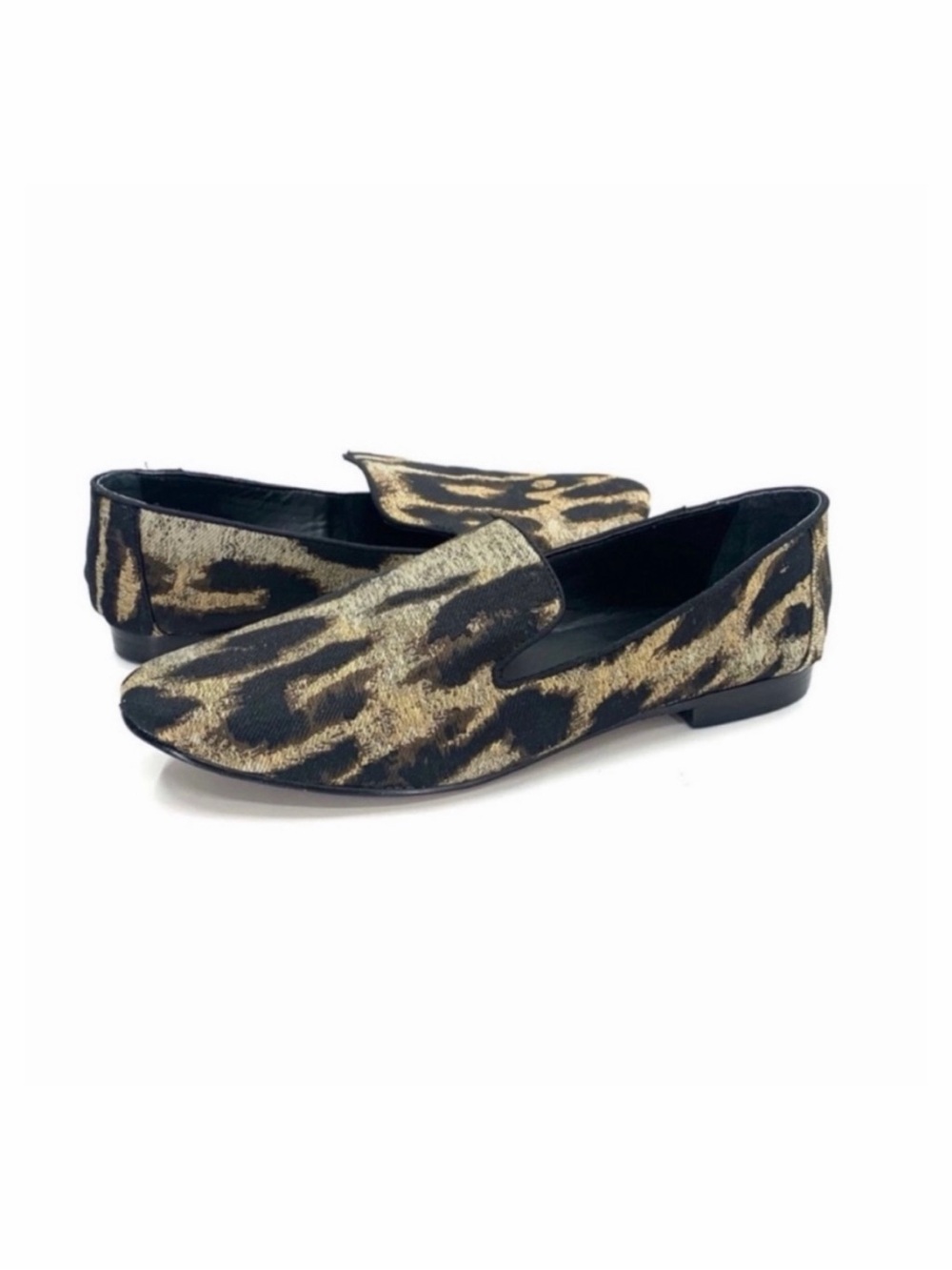 Banana Republic Animal Print Slip On Loafers Ballet Flats Loafers Size 8